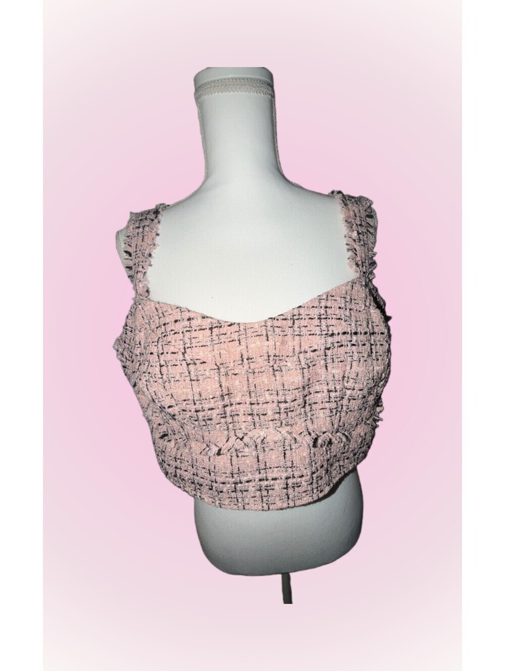 Womens New NWT Size XXL Cropped Top by Wild Fable | Pink, Black, Silver